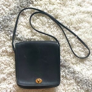 Vintage Coach Square Turn-lock Crossbody